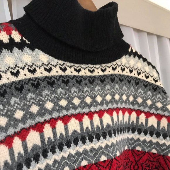 ESPIRIT Fair Isle Lambswool turtleneck - Picture 2 of 3
